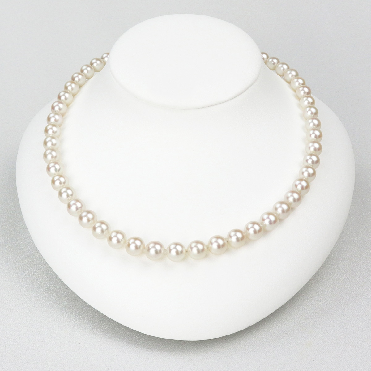 花珠認定真珠 7.5-8.0mm フォーマルパールネックレス ケース付
