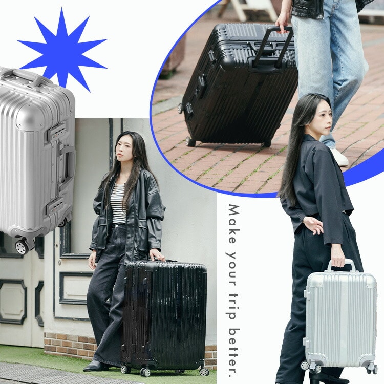 スーツケース 機内持ち込み可能 Sサイズ 40L シルバー HY15054