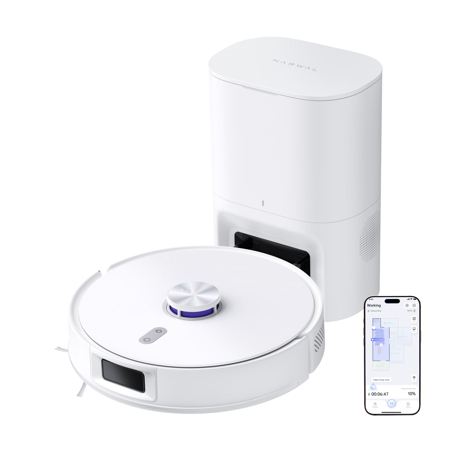 公式］Narwal(ナーワル) Freo S ロボット掃除機 水拭き 両用 小型 自動