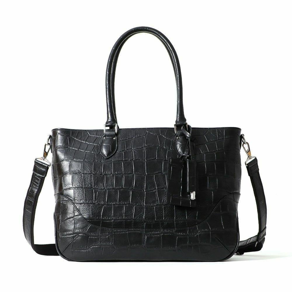 ペッレモルビダMB048AELE-横型トートバッグ BLACK(BLACK): PELLE