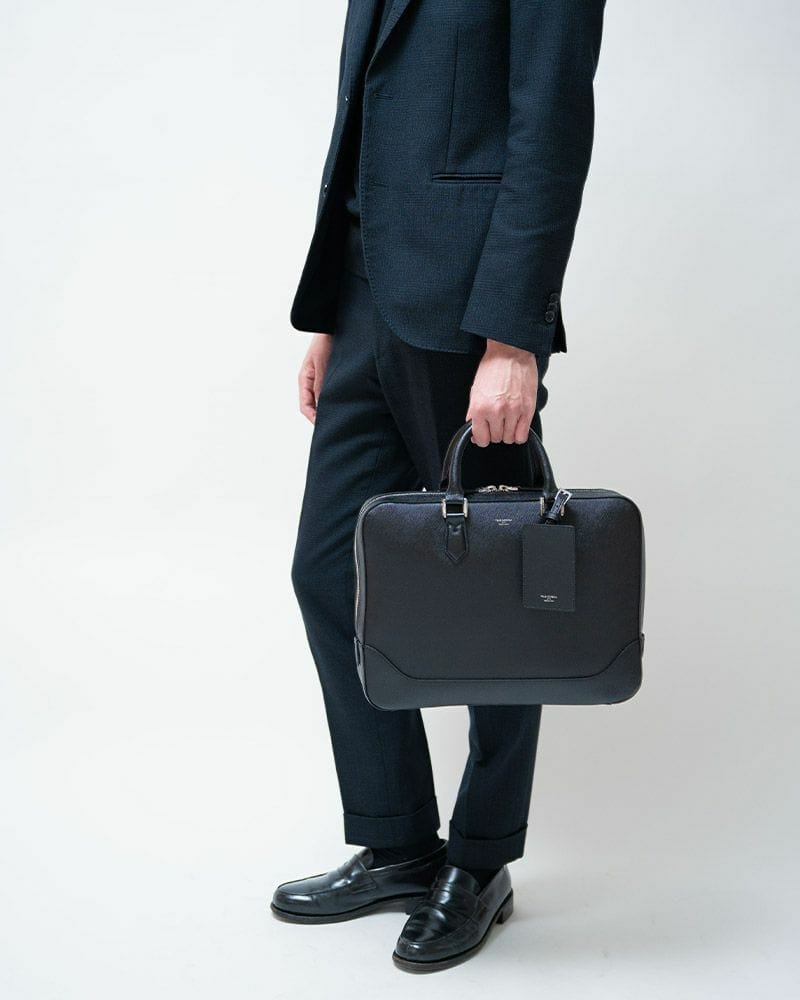 ペッレモルビダCA010A-ブリーフバッグ(1室タイプ) BLACK(BLACK): PELLE