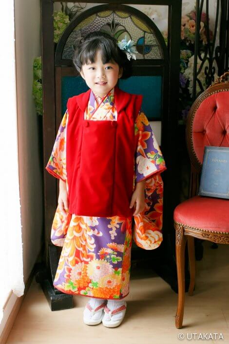 アンティーク着物で七五三3歳レンタル 大正浪漫｜着物レンタル いちは