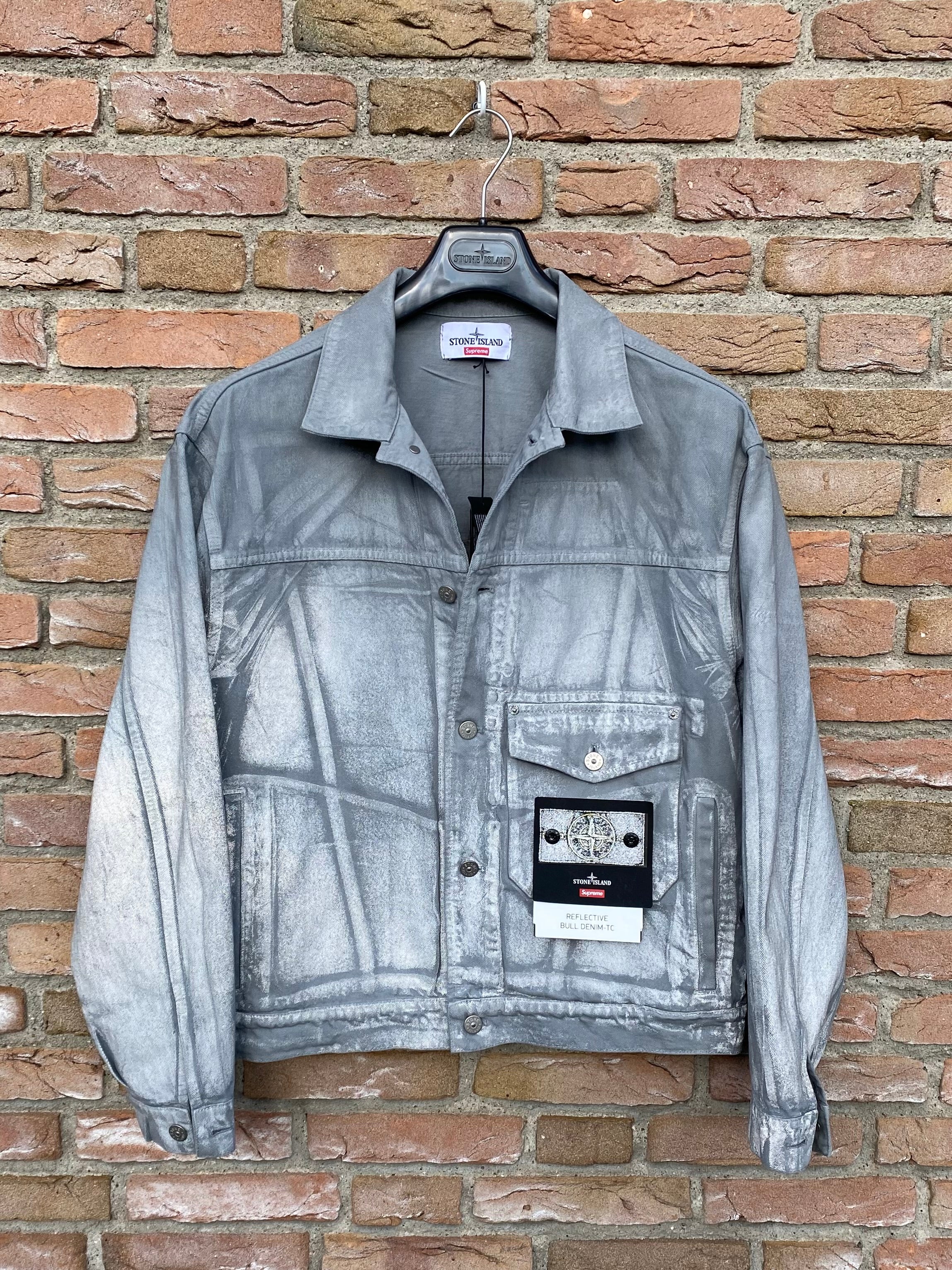 Stone Island x Supreme Reflective Bull Denim-TC Jacke - M – ebding