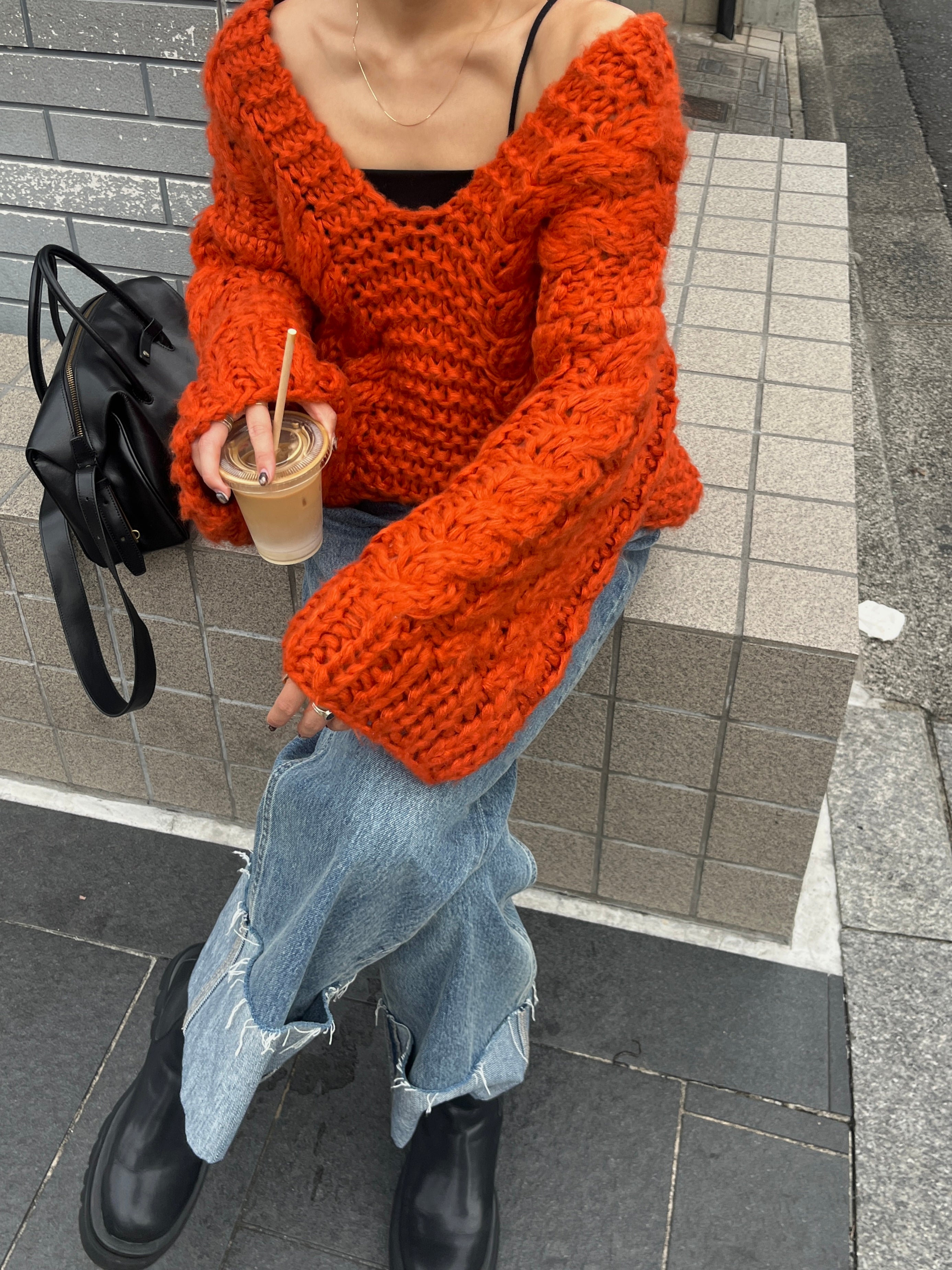 トップス efu HAND CABLE KNIT HAND CABLE KNIT | efu(エフ)official