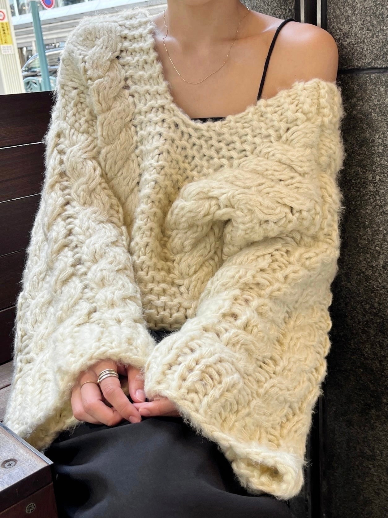 トップス efu HAND CABLE KNIT HAND CABLE KNIT | efu(エフ)official