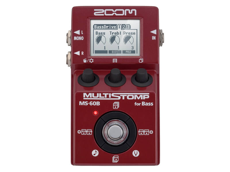 ZOOM MS-60B Multi Stomp for Bass - ギグバックにもすっぽり入る