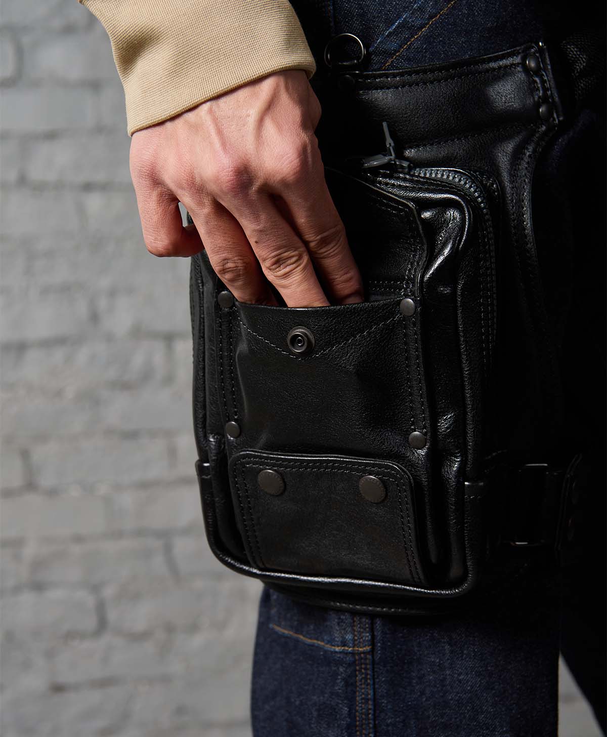 レッグバッグ レザー｜カドヤ公式オンラインショップ｜HF LAB/LSP-2WAY