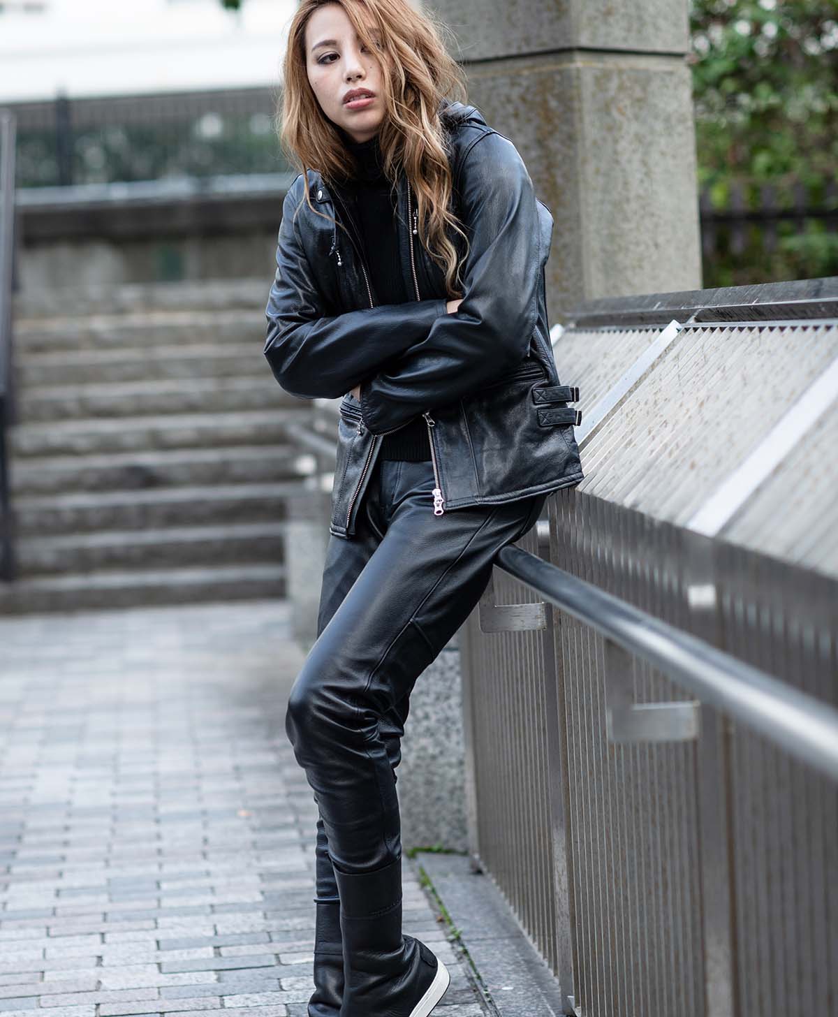 革パンツ スリム レザーパンツ｜カドヤ公式オンラインショップ