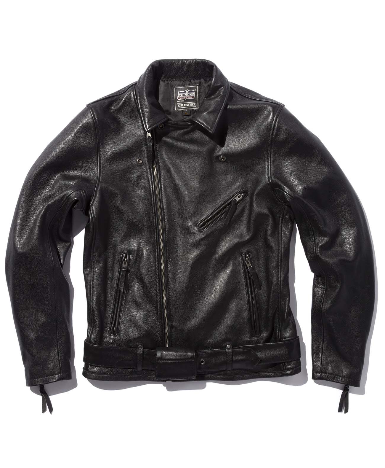 皮ジャン カドヤ ブラックスター 革ジャン ダブル レザージャケット