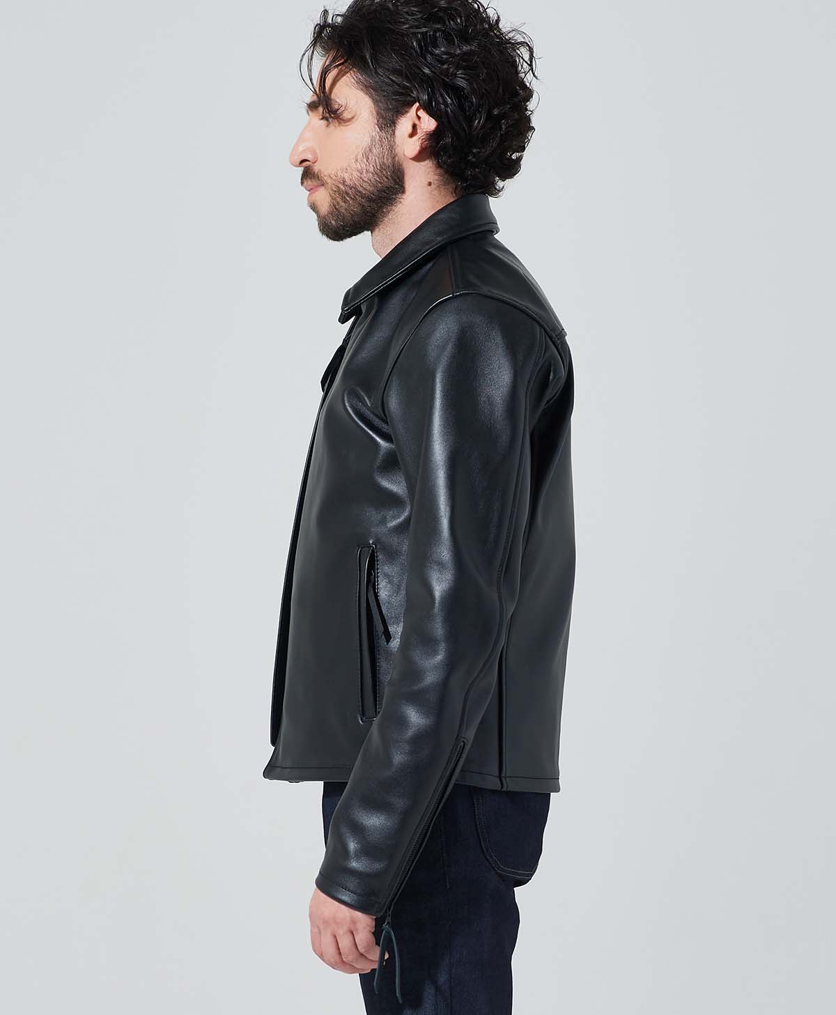 Leather jacket tight double leather jacket | Kadoya official