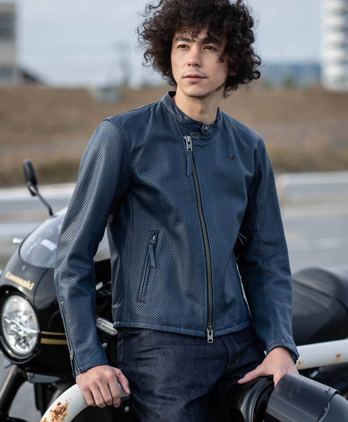 革ジャン パンチング レザージャケット｜カドヤ公式オンラインショップ