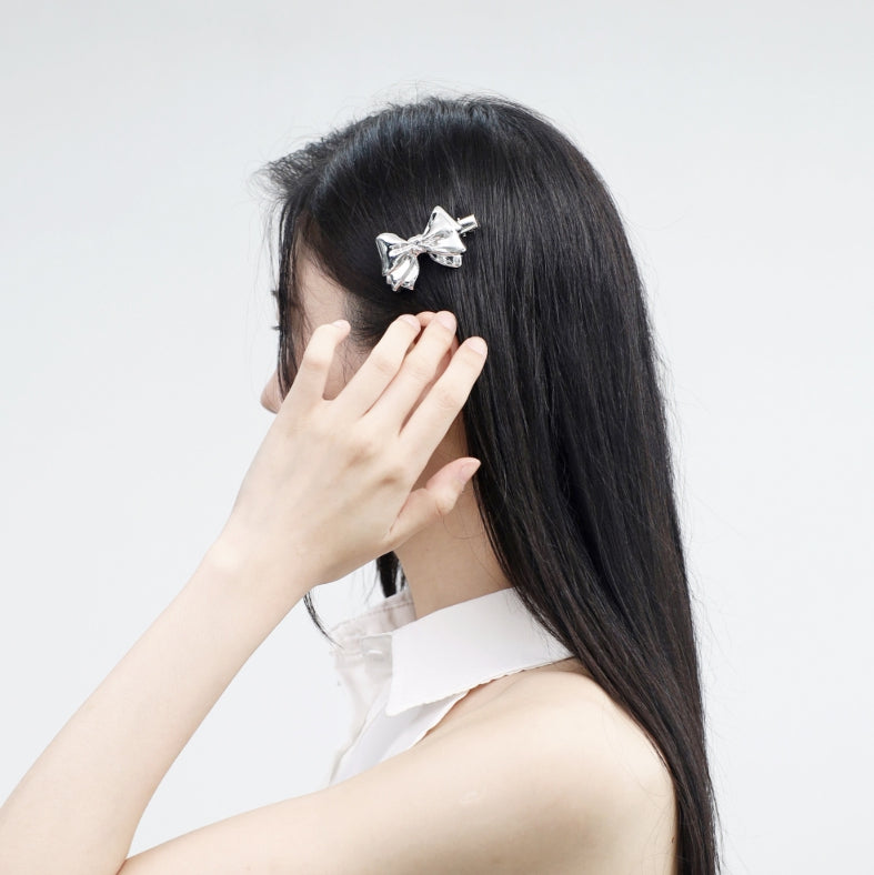 NONCODE(ノンコード) - ケッツシルバーリボンヘアピン / Ketz Silver