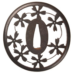 在銘 赤坂 忠時作鍔/鐔 保存刀装具 ｜日本刀販売は永楽堂