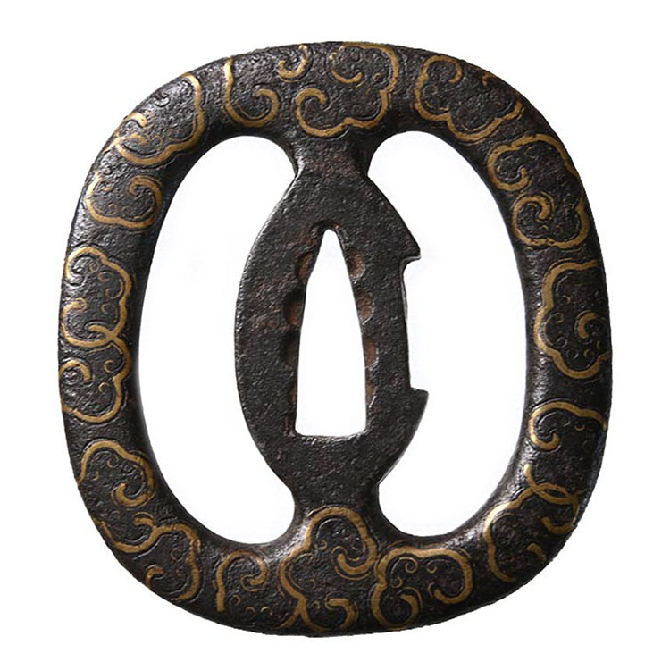 平安城 海鼠透鍔/鐔 ｜日本刀販売は永楽堂