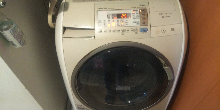洗濯乾燥機 日立BD-V3400 脱水時｢ガタガタ｣振動騒音 調整できましたが