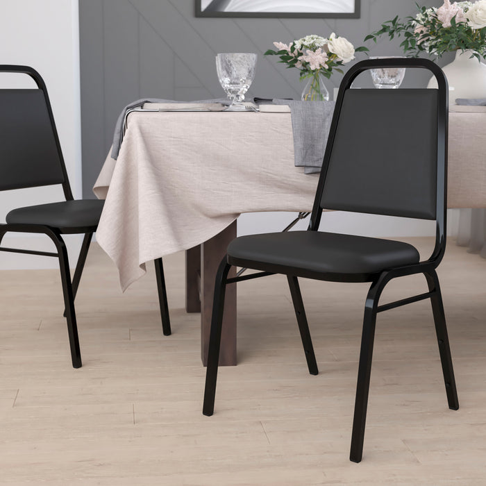 Trapezoidal Back Stacking Banquet Dining Chair - 1.5