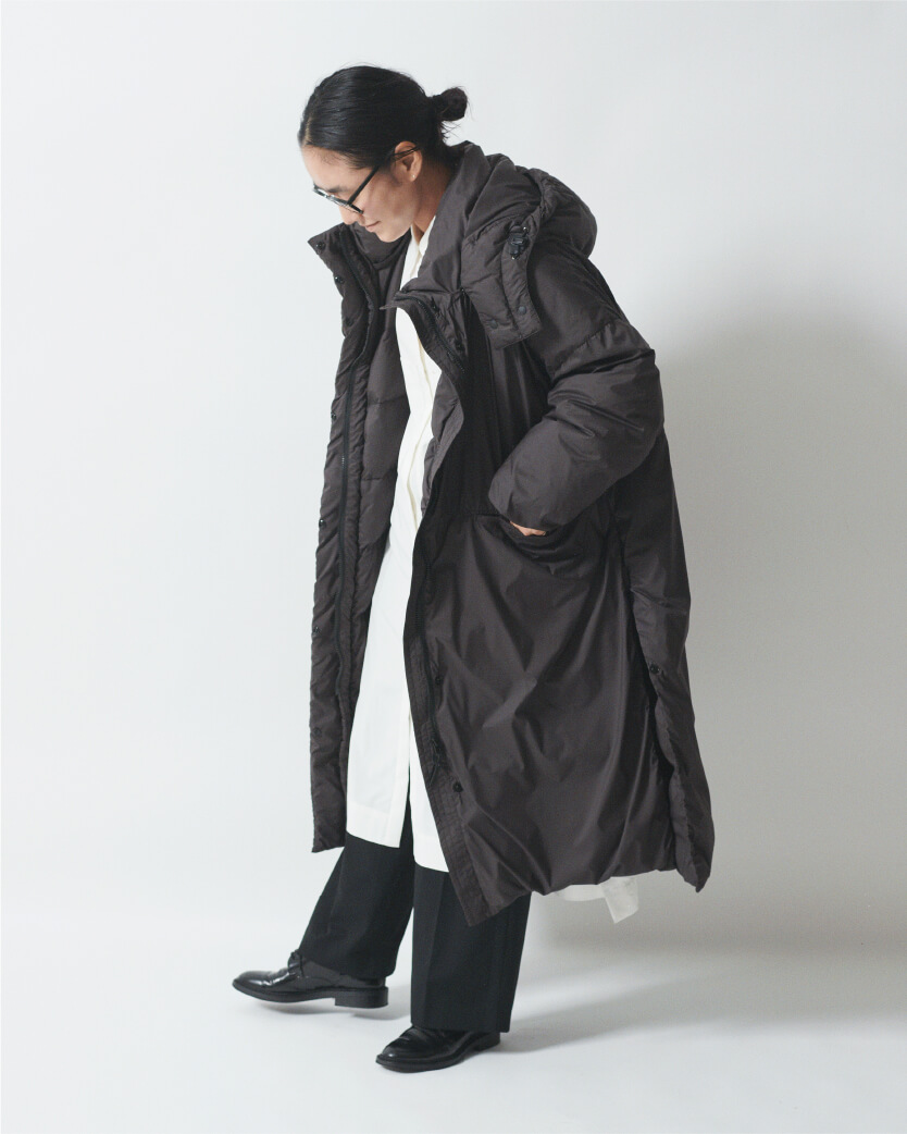 AYA KANEKO × NANGA DOWN COAT 初となるスタイリスト金子綾さんとの