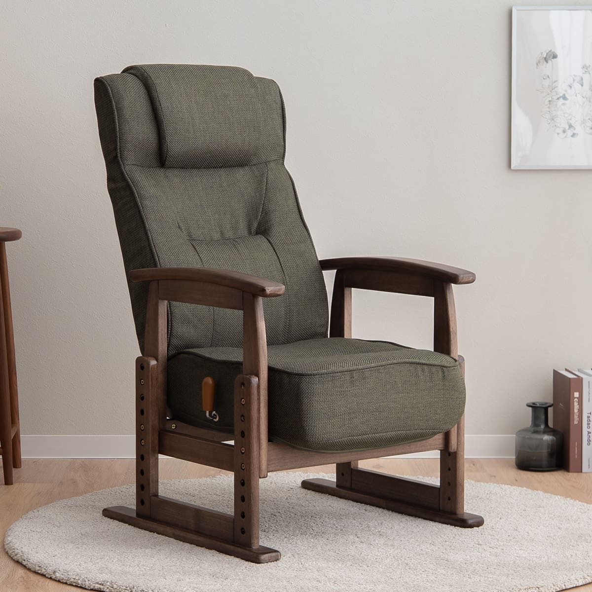 立ち上がりを考えた ポケットコイル 高座椅子 リクライニングチェア