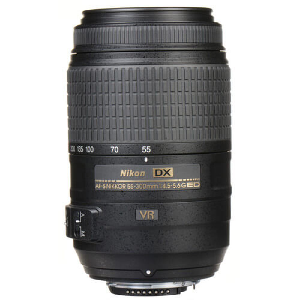 Lente Nikon 55-300mm f/4.5-5.6G Dx VR AF-S DX - eMania Foto e Video