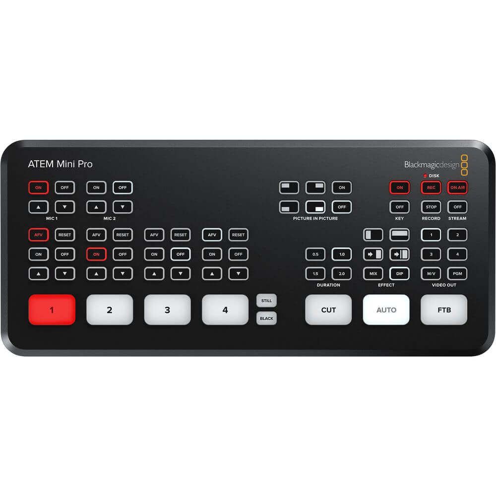 Switcher Blackmagic Design ATEM Mini Pro Stream - eMania Foto e Video