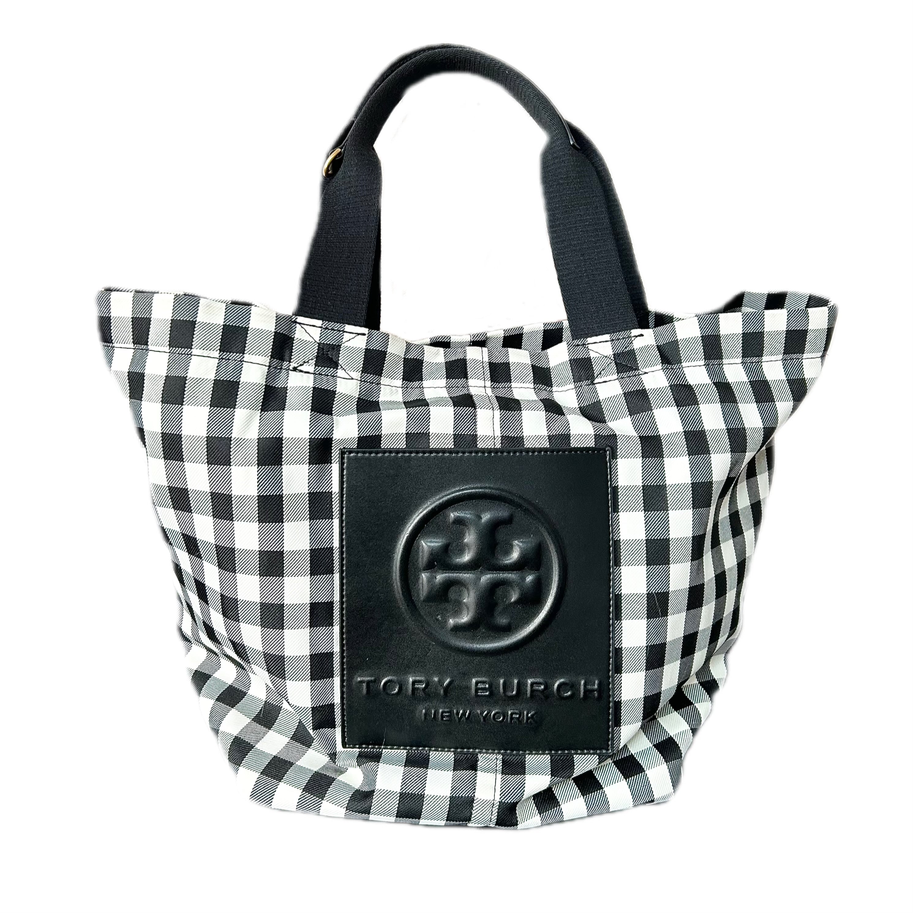 トリーバーチギンガムチェックトートバッグ/トリーバーチユーズドの