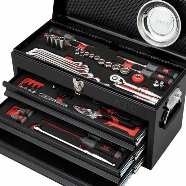KTC 工具セット チェストタイプ 9.5sq 66点（ブラック） SK3662XBK