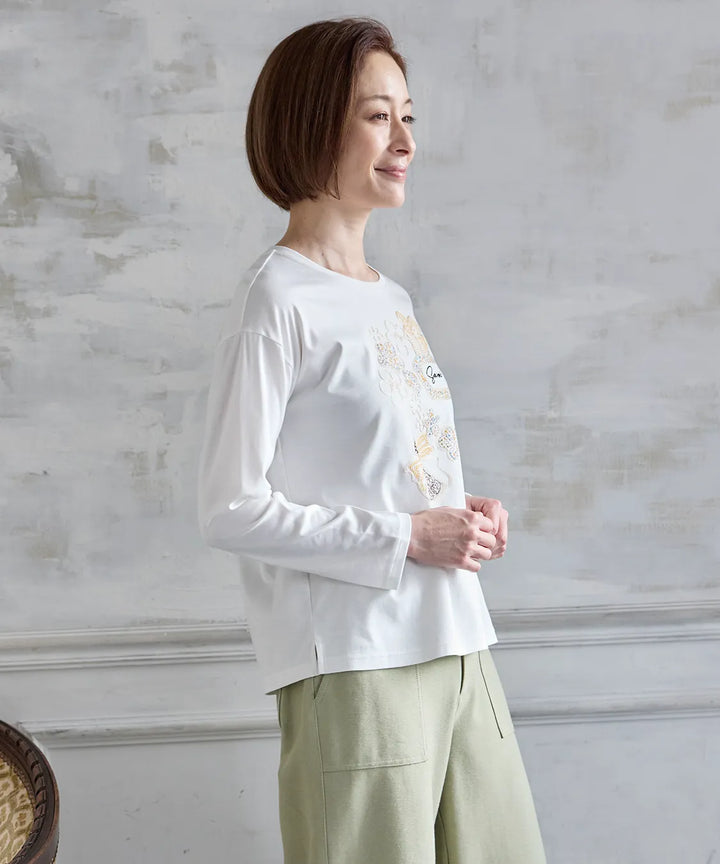 リバティ フィービースムースBDミックスプルオーバー リバティブラウス