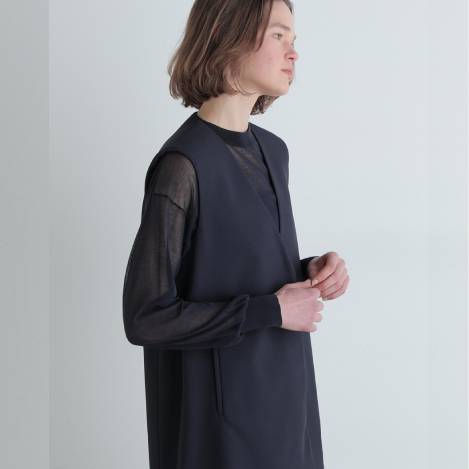 LE PHIL(ル フィル)｜スキューバジャージーサロペット/ブラック の通販