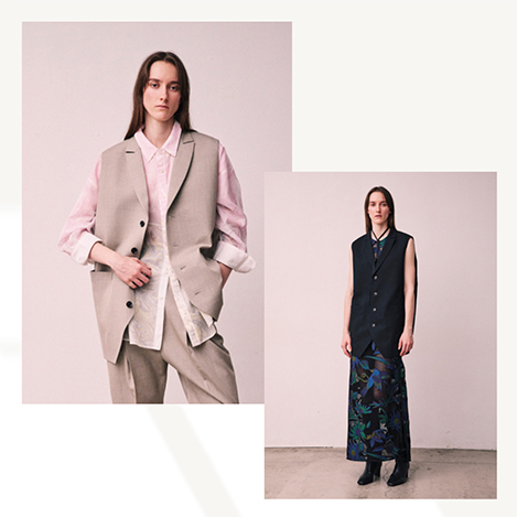 near.nippon(ニアー ニッポン)｜ボタニカルプリント オーバーTシャツ