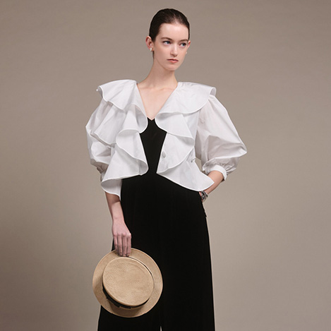 DAISY LIN(デイジーリン)｜Top “Elegant Back Flare II”/リッチグレー