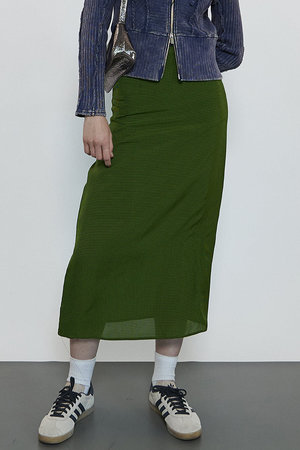 MAISON SPECIAL(メゾンスペシャル)｜Gingham Checkered Maxi Skirt