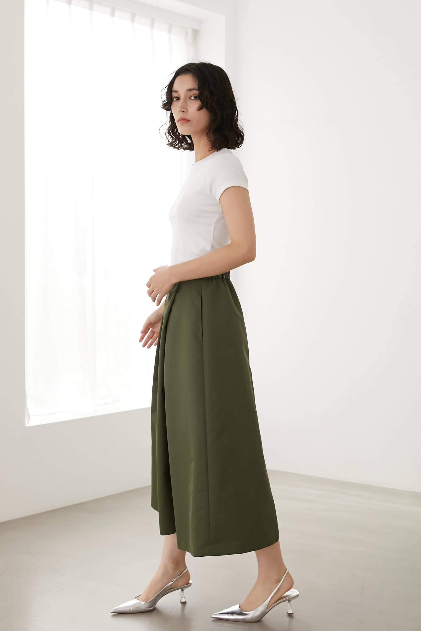 フレアスカート【KHAKI】 – ELLIE