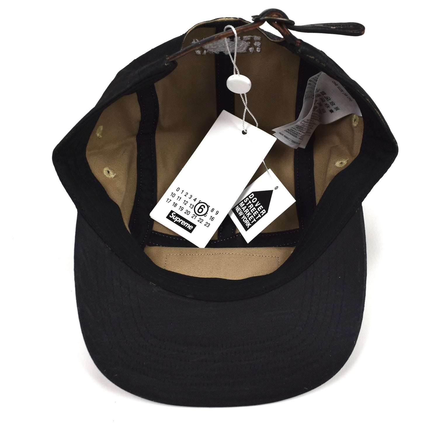 Supreme x Maison Margiela MM6 - Black Painted Box Logo Hat – eluXive