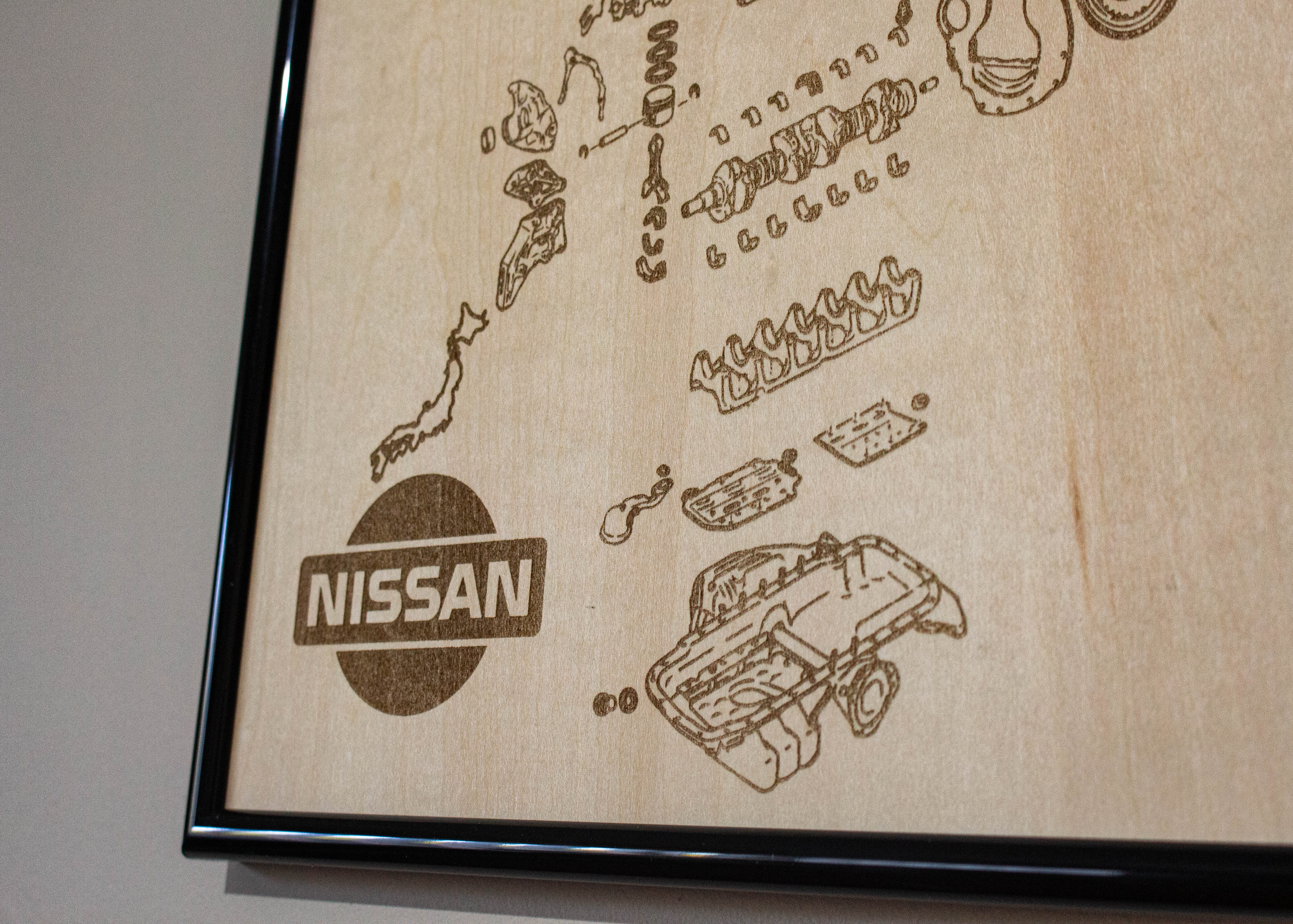 Nissan RB26DETT 2.6L exploded view poster – EngineMaps