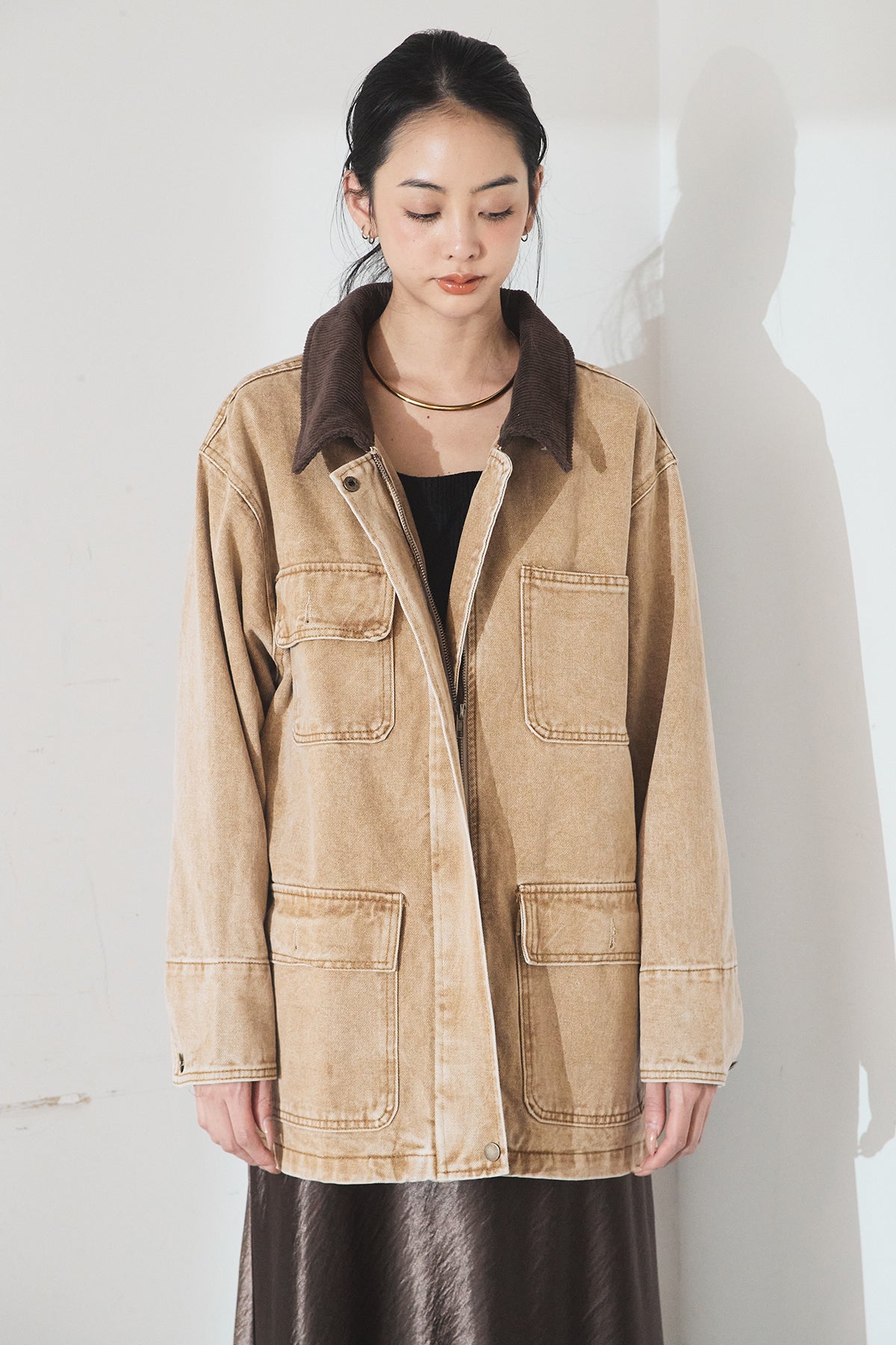 ラスト！テディボアジャケット ロングコート ジャケット /esicaエシカ