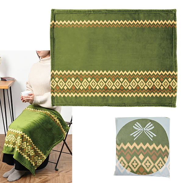 ふわふわひざ掛け ノルディック柄ブランケット｜販促品のエスピィ