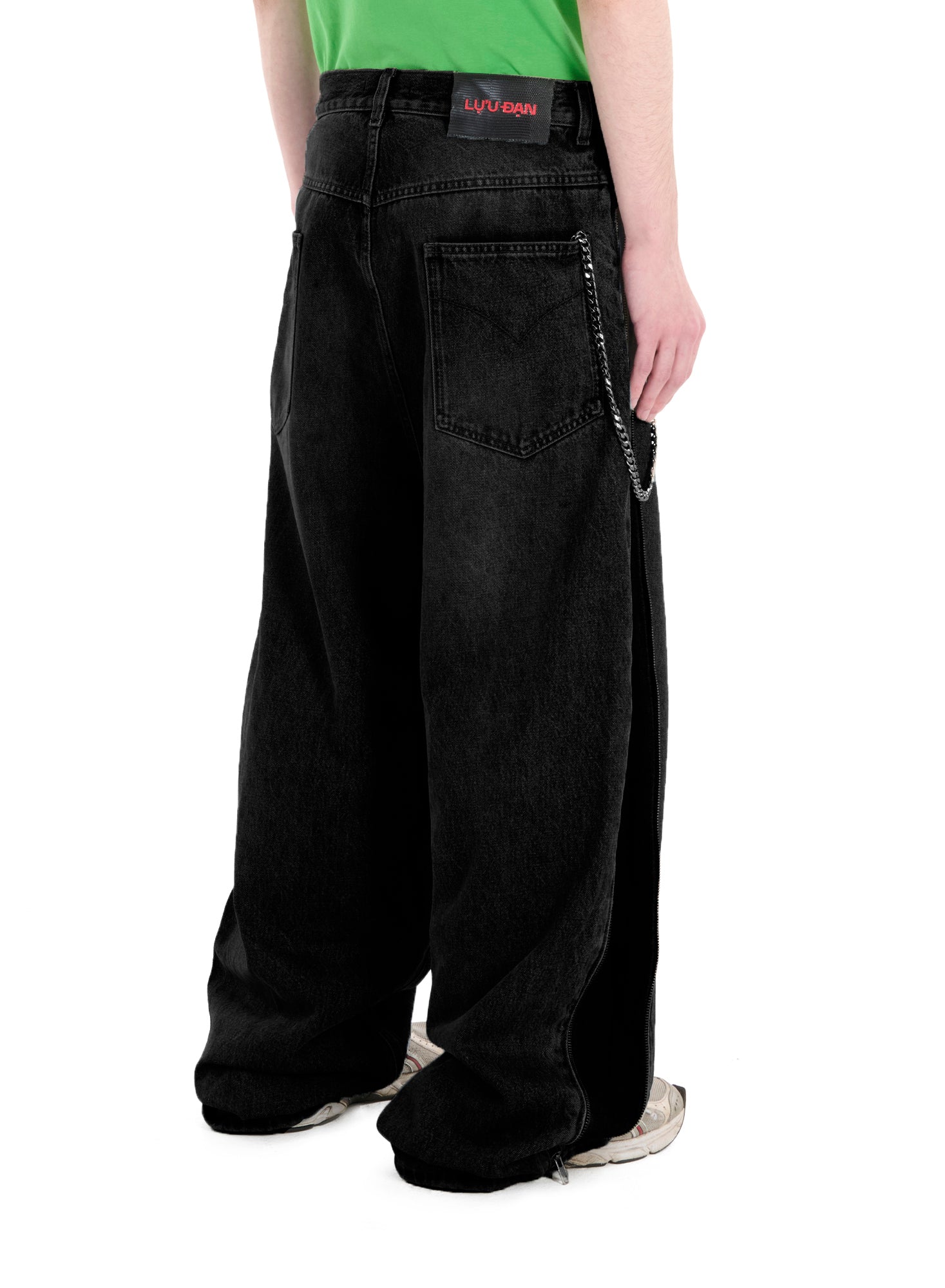 Lu'u Dan Side Zip Jeans Black – ESSXNYC