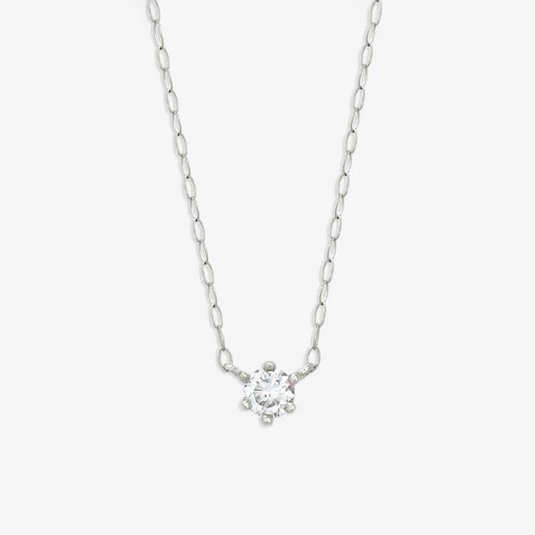 WEB限定】K18 ホワイトゴールド ダイヤモンド ネックレス（0.15ct