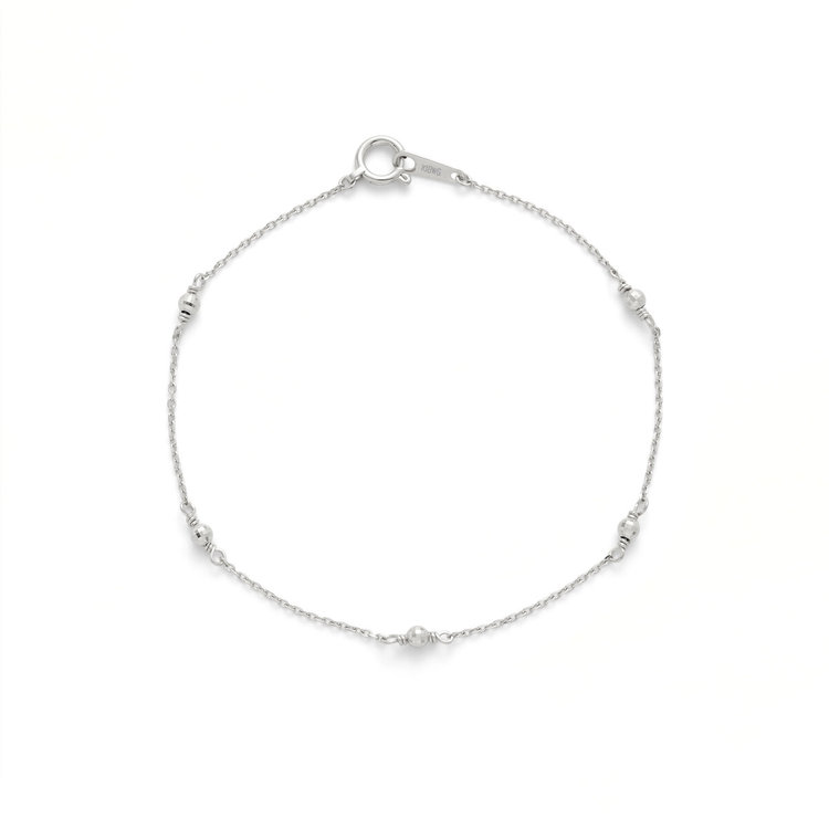 K18 ホワイトゴールド ブレスレット（0502-0294-0019）｜ESTELLE