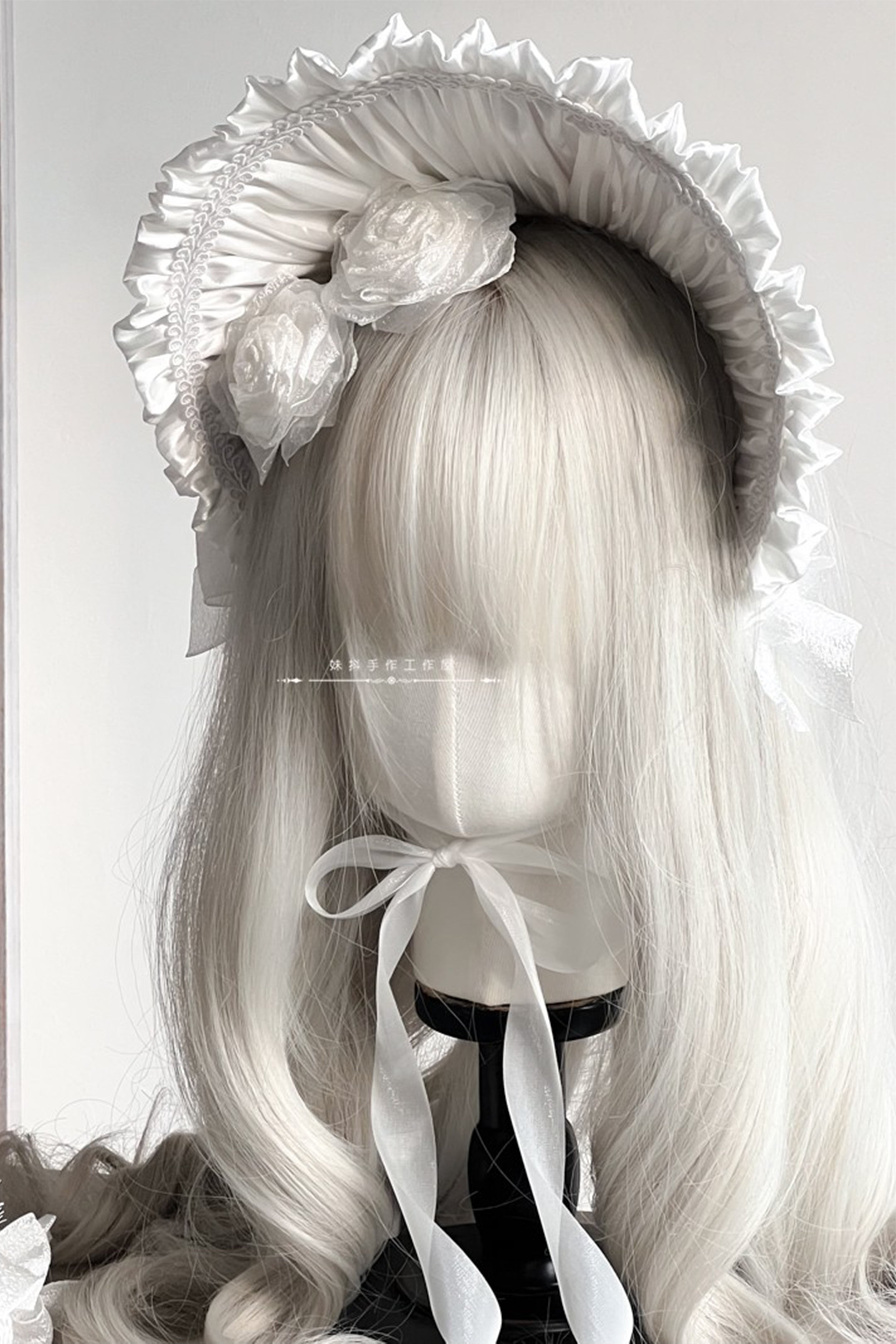 薔薇シャンタンハーフボンネット【妹抖手作工作屋】 – Epetice