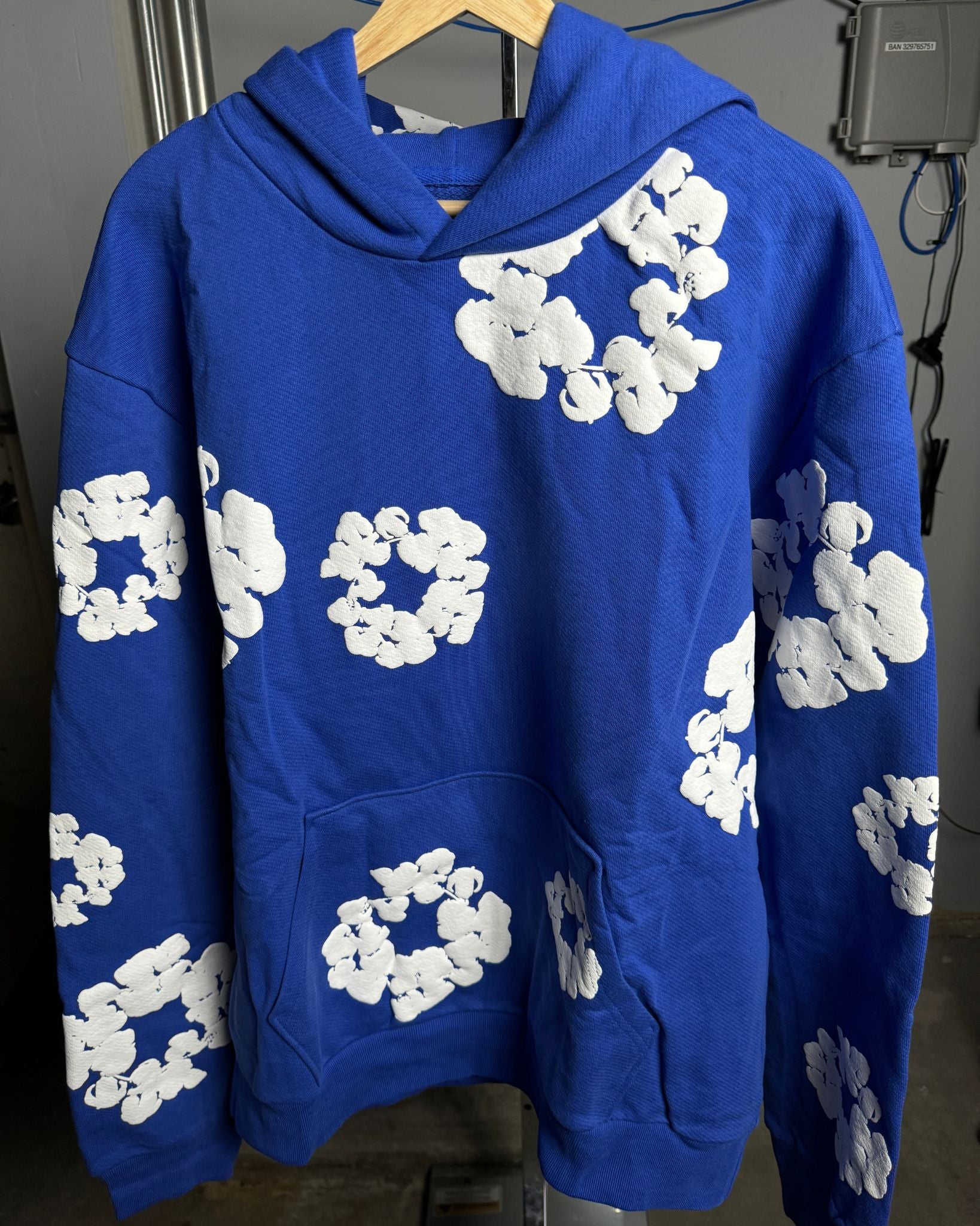 DENIM TEARS THE COTTON WREATH HOODIE BLUE – epsneakerscene