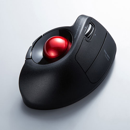 ワイヤレストラックボールマウス(エルゴノミクス・60°・親指操作
