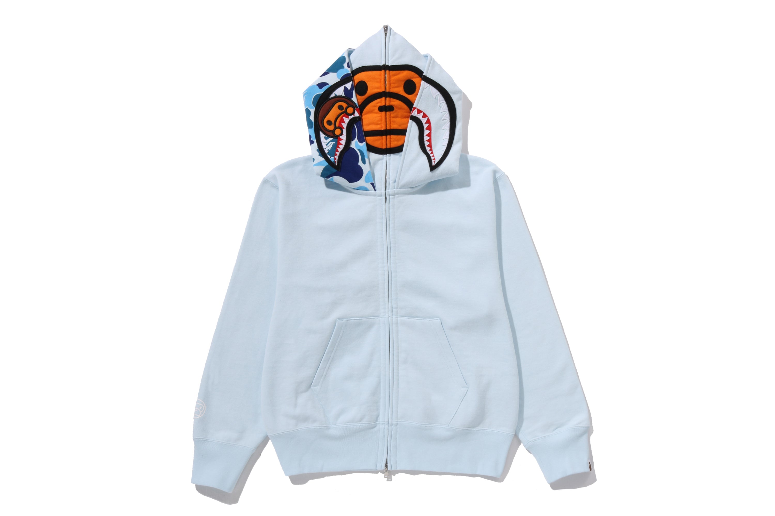 MILO SHARK FULL ZIP DOUBLE HOODIE LADIES – eu.bape.com