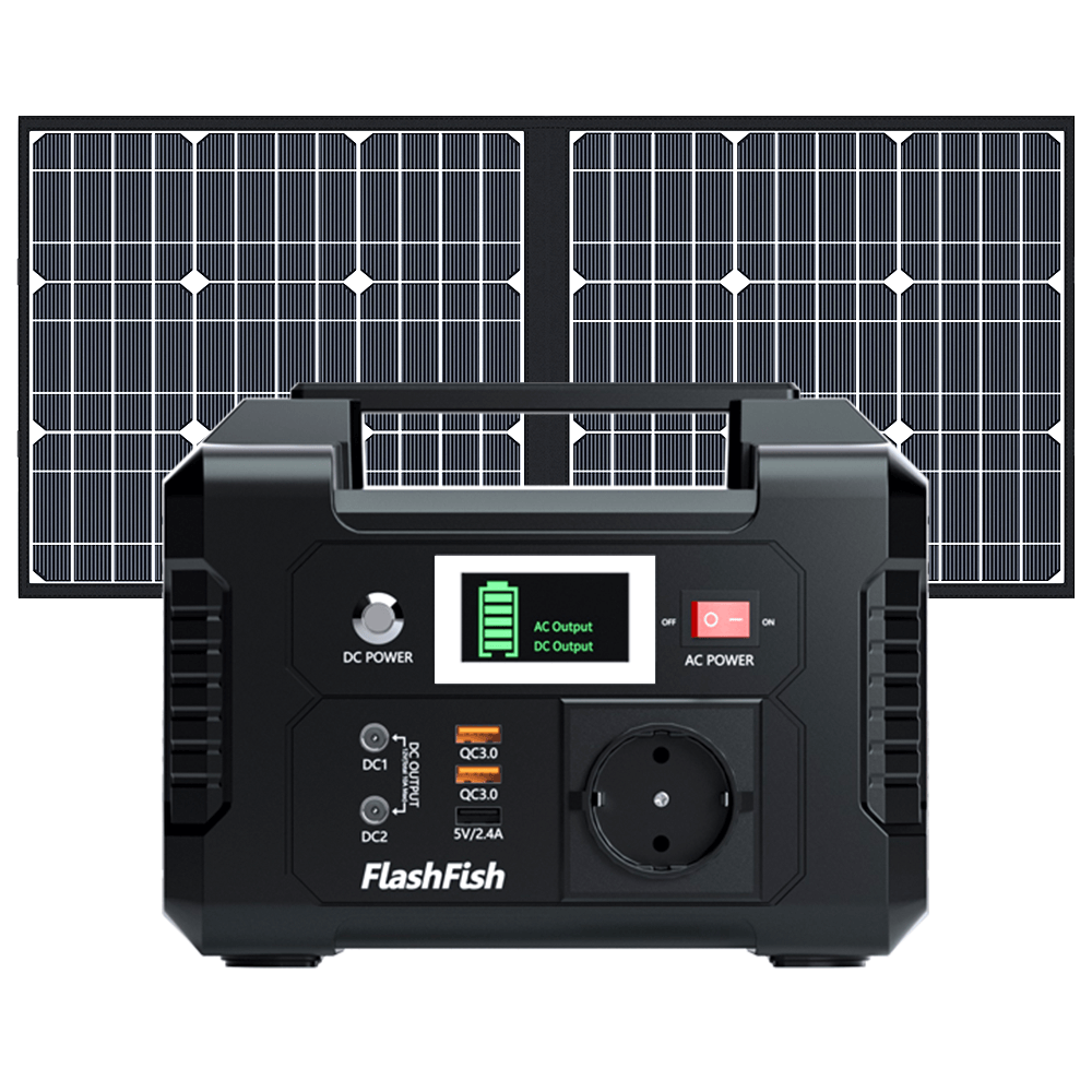 FlashFish E200 Portable Power Station | 200W Solar Battery