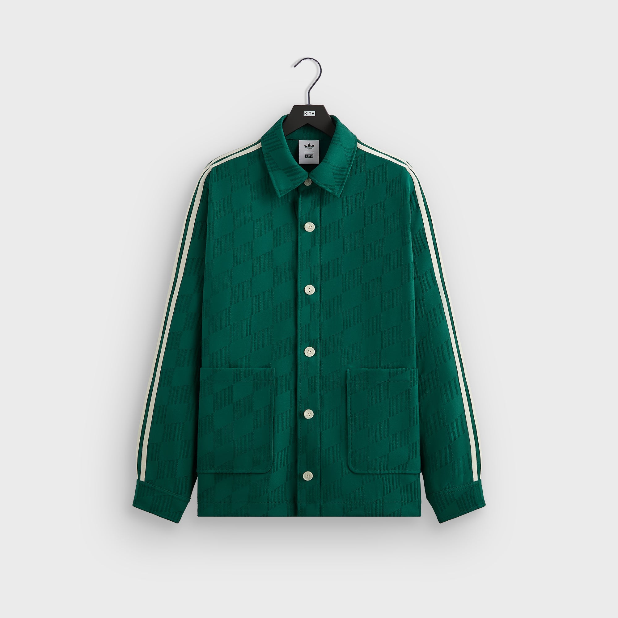 Kith for adidas Football Jacquard Overshirt - Green – Kith Europe