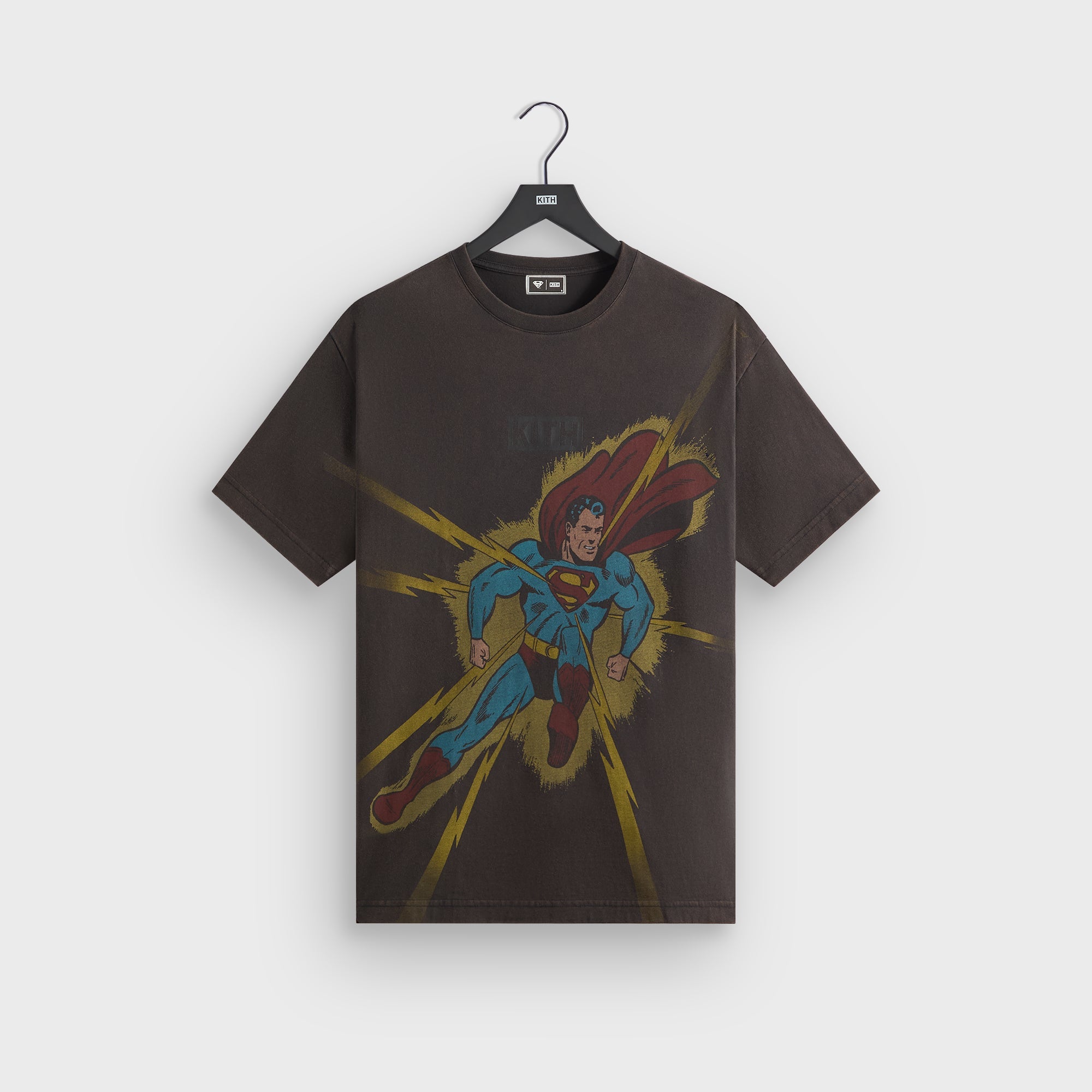 Superman | Kith Lightning Bolt Tee - Black – Kith Europe