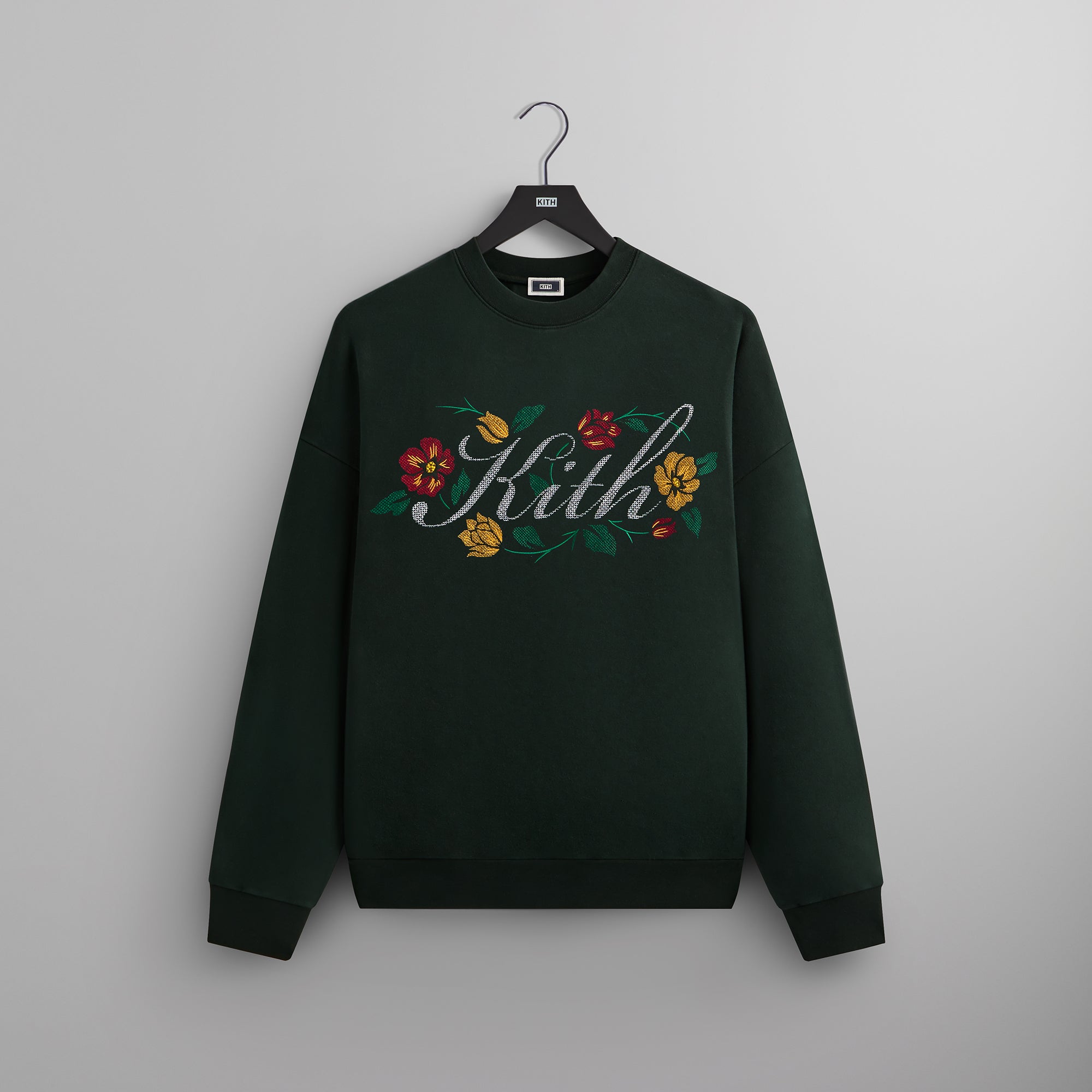 Kith Floral Script Nelson Crewneck - Stadium – Kith Europe