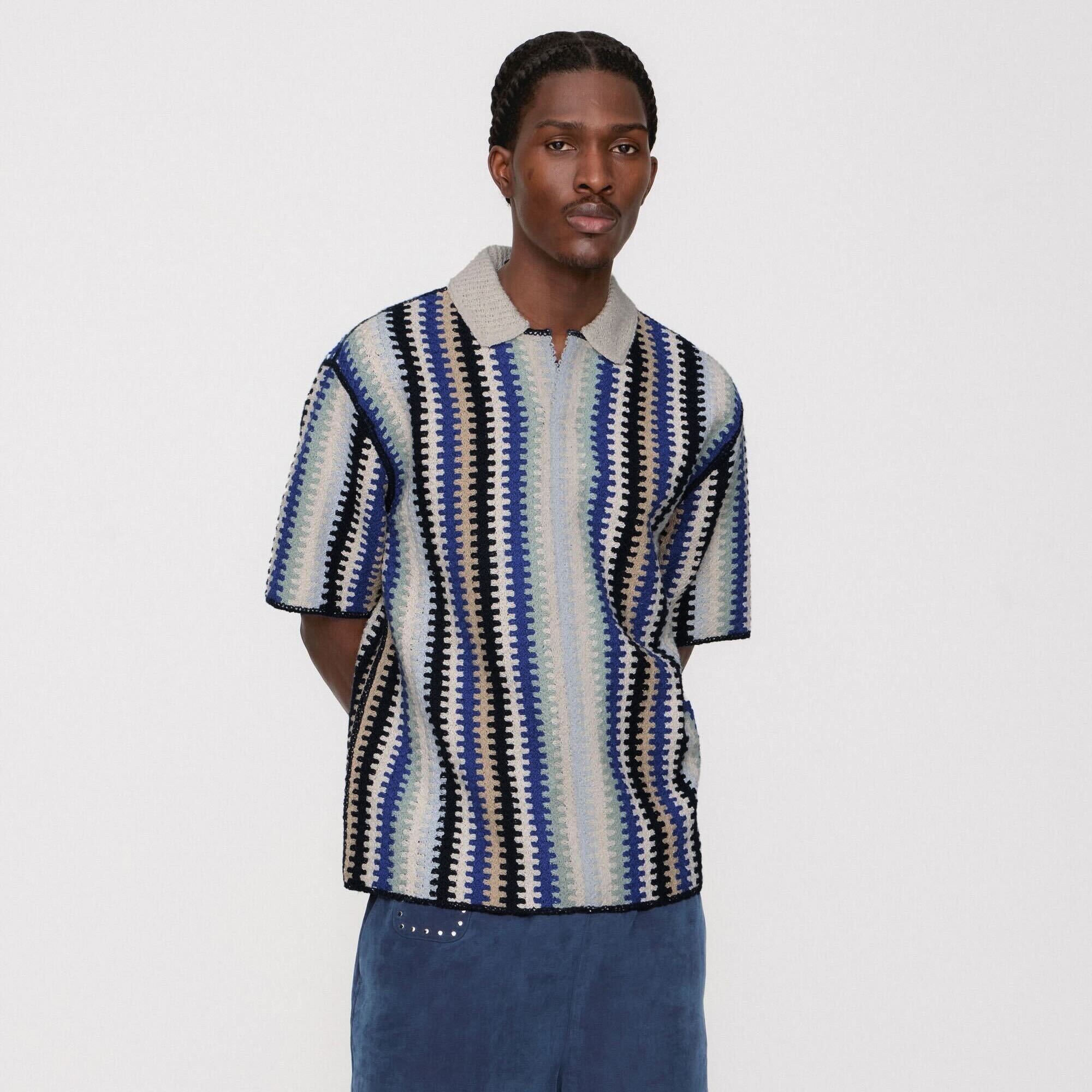 Kith Short Sleeve Keyon Crochet Pullover - Multi – Kith Europe