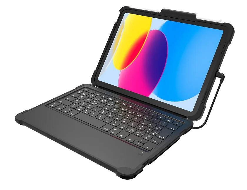 エスニア、GIGAスクール向けiPad第10世代専用キーボードケースで有線