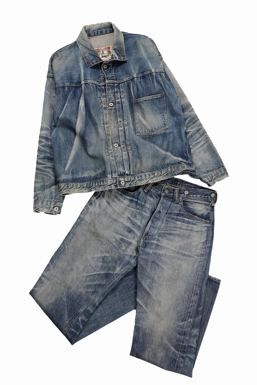 SAINT Mxxxxxx x BerBerJin BJ_DENIM JACKET DAMAGE (BLUE) – ETERNAL